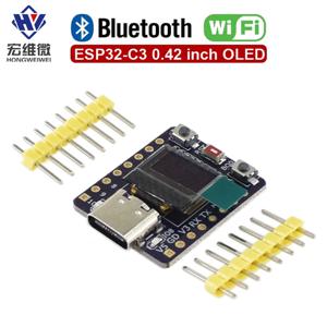 ESP32-C3 OLED 개발 보드, 0.42 인치 OLED 모듈 세라믹 안테나 ESP32 supermini 개발 보드 wifi Bluetooth