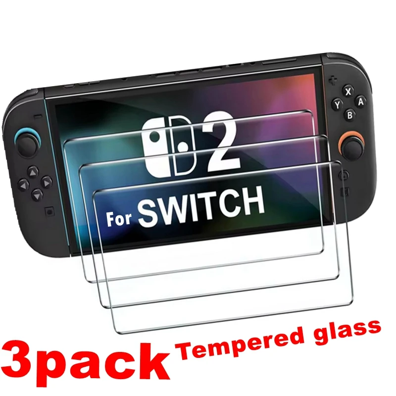 닌텐도 스위치 OLED용 강화유리 3개, 닌텐도 스위치 2 스위치 라이트 보호필름 3개