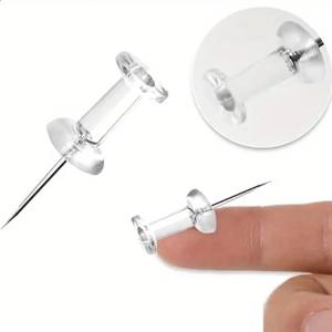 100/200/500/1000pcs 푸시 핀 플라스틱 헤드 스틸 팁 벽 압정 홈 오피스 및 공예 프로젝트 용 페인팅 손톱 상자 포함