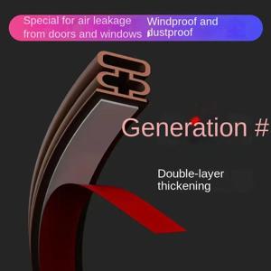 1/6 미터 입구문 창문 밀봉 지구 날씨 저항하는 반대로 충돌 TPE 자기 접착성 백색 갈색 검정 절연제 지구