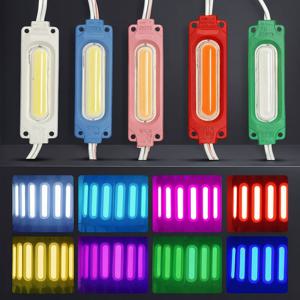 도매 10 개/몫 12V COB LED 모듈, 상점 배너/사인, 여러 가지 빛깔의 & 따뜻한 흰색 크리스마스 장식에 대 한 IP65 방수 백라이트