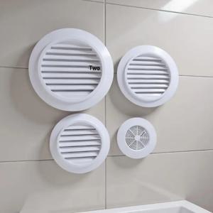 주방 욕실 공기 환기 추출 밸브 그릴 AC 구멍 커버 먼지 차단기 벽 덕트 장식 뚜껑