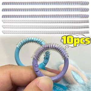 Labubu 재사용 가능한 투명 실리콘 로프 인형 키 체인 보호 링 권선 고정 액세서리 용 분실 방지 버클 보호 링