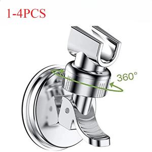 1-4개 강력한 진공 흡착 샤워 랙 조절 가능한 핸드헬드 샤워 헤드 벽걸이 홀더 회전식 욕실 샤워 베이스