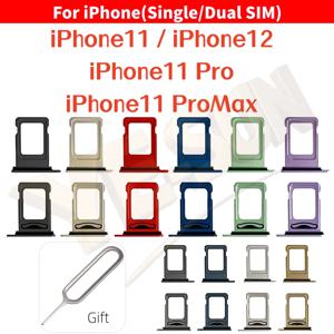 아이폰11 11프로 11프로맥스 아이폰12용 심카드 트레이 싱글 심 듀얼 심 카드 슬롯 방수 고무 링 교체 부품