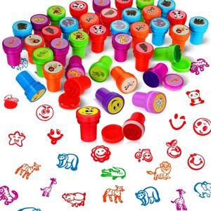 동물 농장 동물 채소 과일 패턴 다양한 스탬프 어린이용 셀프 잉크 교사 스탬프 어린이 보물 상자 상품 교실용