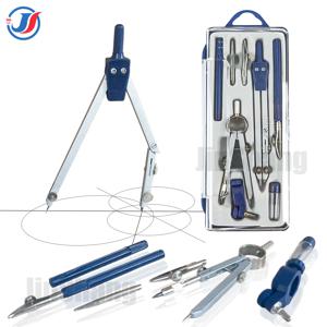 전문가용 기하학 세트 금속 컴퍼스, 8종, 정밀 기하학 도구 세트 (분리형 보관함 포함), 도면 도구 및 그림 그리기