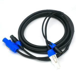 파워콘 DMX 콤보 연결 케이블 1.5m 1m 2m 3m 5m 3핀 XLR 및 파워콘 호환 콤비 케이블 무빙 헤딩 조명용