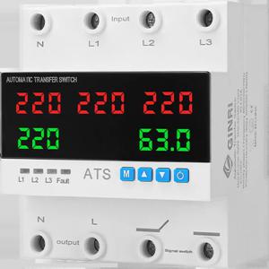태양광 자동 63A 80A 100A 전압 보호기 위전 스위치 과전류 제한 기능 포함 3상 ATS