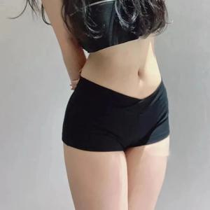 간단한 블랙 댄스 피트니스 러닝 울트라 짧은 스포츠 캐주얼 반바지 여성 여름 꽉 낮은 허리 섹시한 한국어