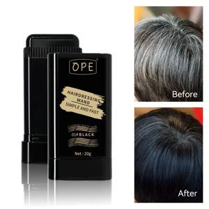 20g 퀵 헤어 염색 스틱 - 영구적인 커버력, 오래 지속되는 효과, 휴대용 어플리케이터 브러쉬 디자인, 집에서 컬러를 간편하게 채움