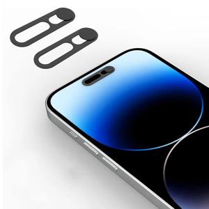 2개입 웹캠 커버 안티스파이 전면 카메라 렌즈 커버 아이폰 17 에어 16 15 프로 맥스 플러스 17에어 17프로 i17 프라이버시 보호 스티커