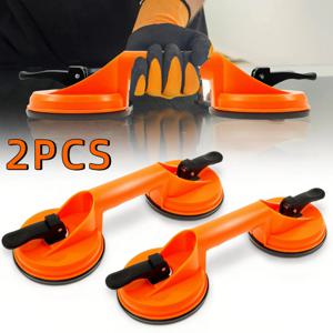 2개입 신형 유리 리프팅 흡착컵 중량급 진공 ABS 핸들 홀더 바닥 타일 리프트 자동차 앞유리 수리 핸드 툴