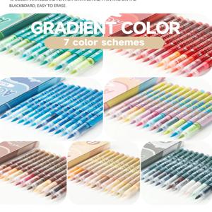 12-84색 아크릴 페인트 마커, 부드러운 붓 학생용 그래피티 페인팅 펜 세트, 축제 선물 DIY 아트 마커