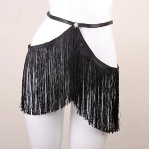 프린지 벨트 스커트, 버레스크 허리 하네스, 조절 가능한 탄성 하네스