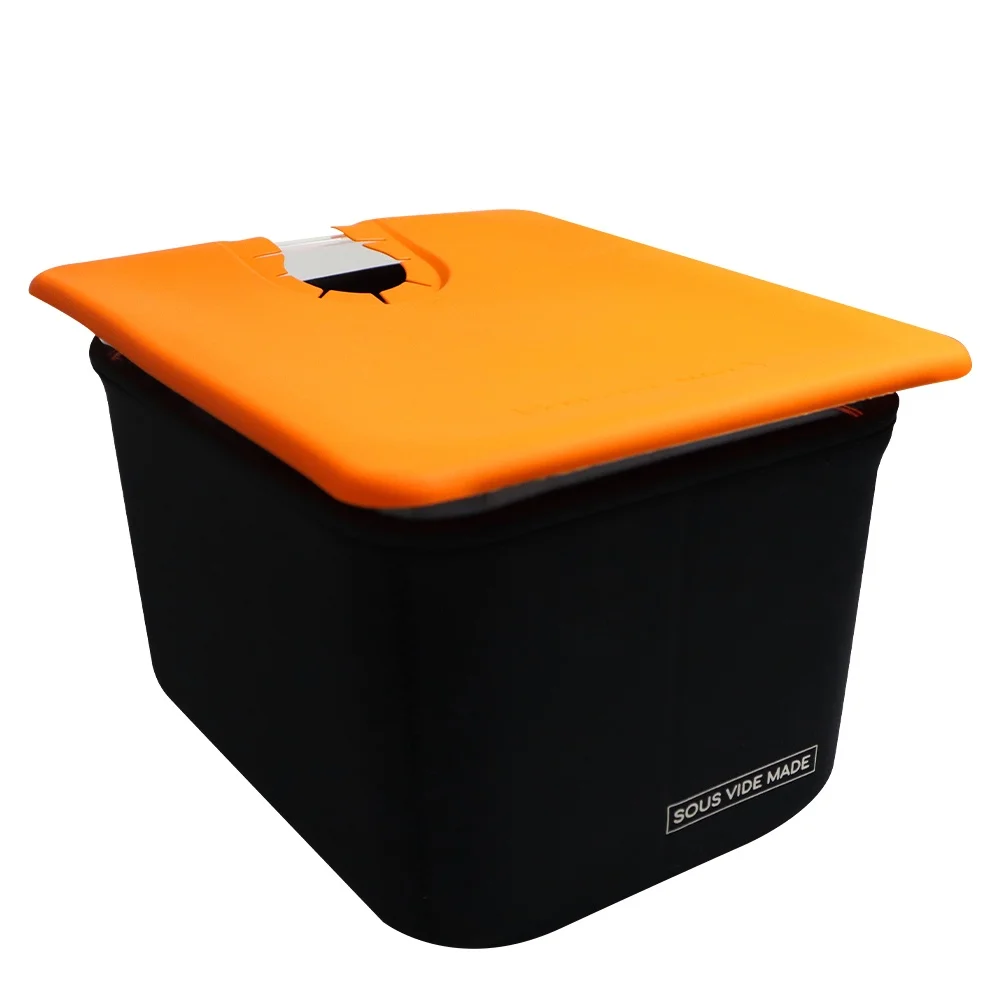 모든 Sous Vide 쿠커와 호환되는 접이식 실리콘 뚜껑 컨테이너 커버가 있는 다기능 11L Sous Vide 컨테이너