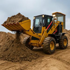 맞춤형 80HP 스키드 스티어 로더 컴팩트 유압 휠 로더 조이스틱 제어 고효율 건설 기계