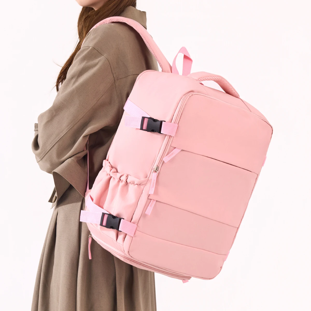 국경 간 여행 배낭, 남성용 및 여성용 대용량 신발 수납칸 여행가방, 컴퓨터 비즈니스 가방, 학생용 학교 가방, 통근용