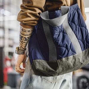 마덴 남성용 빈티지 M65 토트백 대용량 밀리터리 스타일 숄더백 배색 컬러 출퇴근용 노트북 가방 캐주얼 캐리올