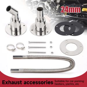 히터 배기 파이프 직선형/엘보우 24mm 스테인리스 스틸 316, 공기 디젤 히터 배기 파이프용 범용
