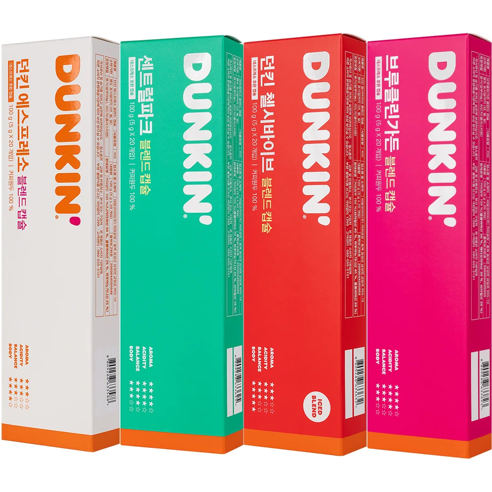 던킨 네스프레소 호환 4종 커피 캡슐 에스프레소+센트럴파크+첼시바이브+브루클린가든 _0000