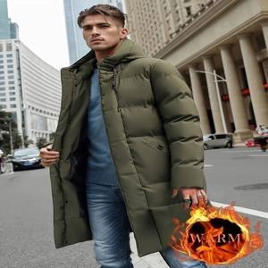 남성용 겨울 후드 풀집업 패딩 재킷 - 방풍 코트 풀 지퍼 - 추운 날씨 야외 스키용 의류