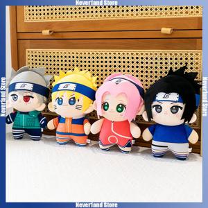 21cm 나루토 사스케 봉제 인형 만화 사쿠라 카카시 봉제 장난감 애니메이션 주변기기 침실 책상 장식 소녀 소년 선물