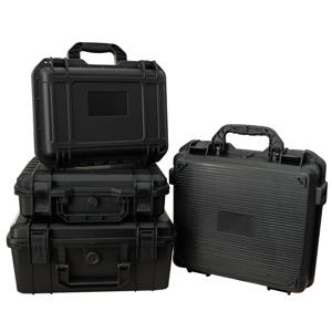 방수 하드 도구 상자 안전 보호 상자 휴대용 주최자 하드웨어 보관 케이스 충격 방지 도구 상자 (스펀지 포함)