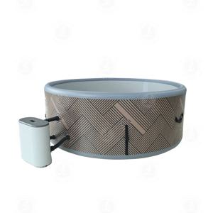 야외 온수 욕조 6인용 정원 스파 휴대용 월풀 스파 에어 버블 실내 원형 풍선 온수 욕조 스파 욕조