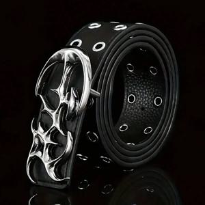 새로운 세련된 Y2K 할로우 패션 펑크 벨트, 이상적인 선물용 트렌디 액세서리, 청바지, 드레스 및 캐주얼 의류에 다용도, 남성 여성용