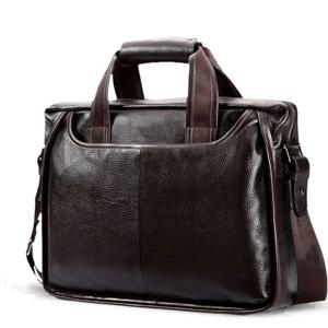 2025 새로운 패션 소 가죽 남성 상업 서류 가방/진짜 가죽 빈티지 남성 메신저 가방/캐주얼 천연 Cowskin 비즈니스 가방
