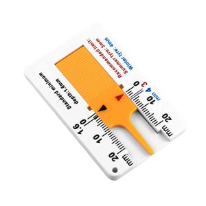 타이어 트레드 깊이 깊이계 자동차 바퀴 트레드 깊이계 트레드 눈금자 휠 측정 도구 플라스틱 측정 도구