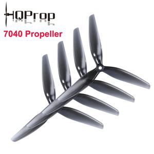 4PCS HQProp 7X4X3 7040 7인치 3 블레이드/트라이 블레이드 7040 프로펠러 라이트 그레이 (2CW+2CCW) 폴리카보네이트 FPV RC 드론 DIY 부품용