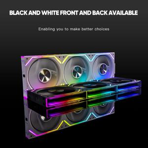 정글 레오파드 인터스텔라 V2RS 120mm ARGB 모듈식 무선 접합 무한 거울 벤틸라도르 팬