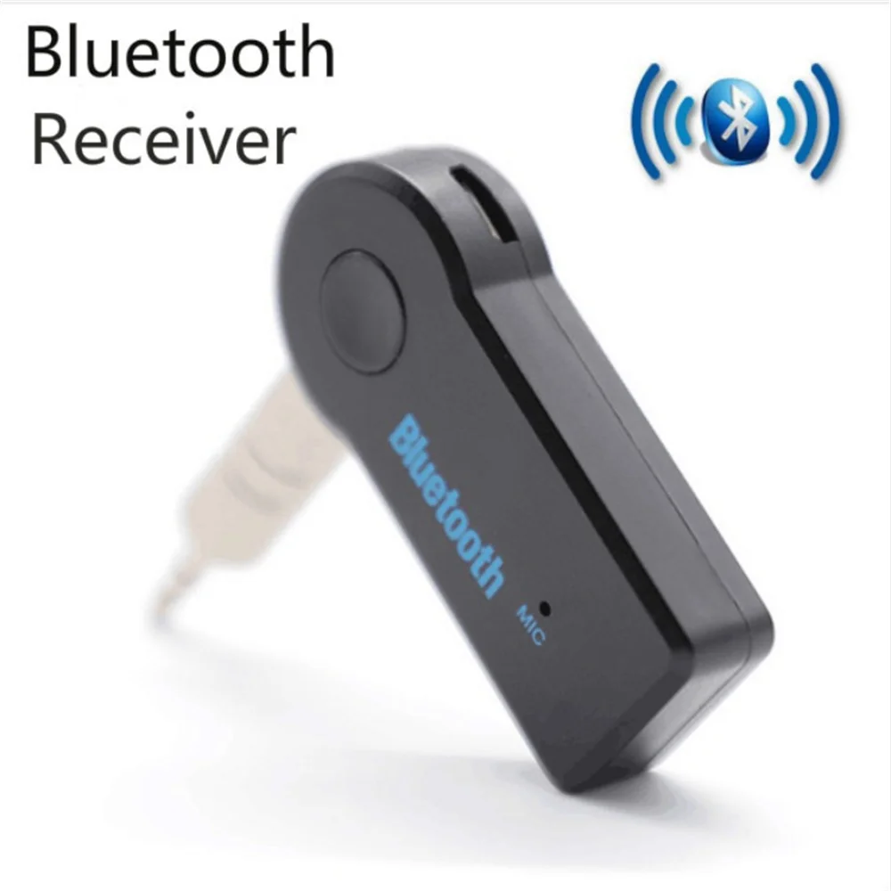 무선 Bluetooth5.0 자동차 3.5mm 소켓 어댑터, AUX Bluetooth 5.0 수신기, 오디오 변환기 휴대 전화 핸즈프리 스테레오 어댑터