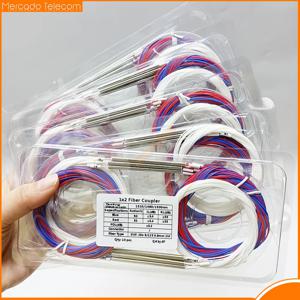 10 개/몫 2/98 1/99 30/70 40/60 50/50 다른 유형 1x2 0.9mm 불균형 커플러 광섬유 FBT 분배기, 커넥터 없음