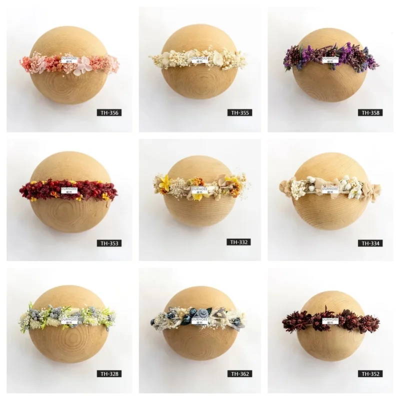 아기 머리띠 신생아 사진 꽃 머리띠 아기 사진 유아 모자를 쓰고 있죠