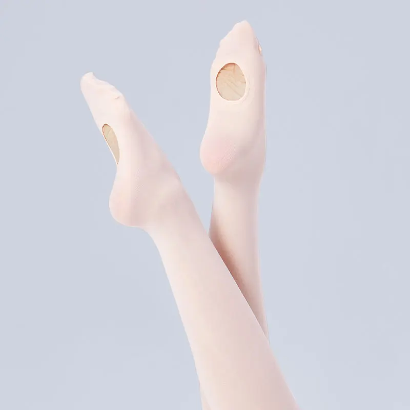 여자 여자 발레 스타킹 60D 컨버터블 스타킹 발레 스타킹 발레 레깅스 댄스 스타킹 구멍이있는 원활한 팬티 스타킹