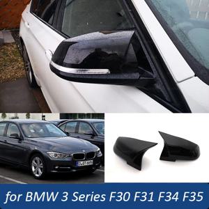 BMW 3 시리즈 F30 F31 F34 F35 316i 318i 320i 328i 330i 335i 340i 316d 318 320 후면보기 사이드 미러 커버 탄소 섬유 M 룩