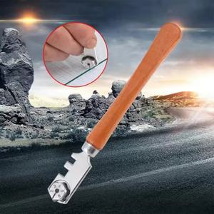 다이아몬드 유리칼, 다이아몬드 나무 손잡이가 있는 절단칼, 가정용 실리콘 웨이퍼 천연 유리 다이아몬드 칼