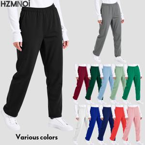 솔리드 컬러 스크럽 바지 실험실 수술 바지 남여 의사 및 간호사 유니폼 작업 바지 간호사 액세서리 의료 의사 바지