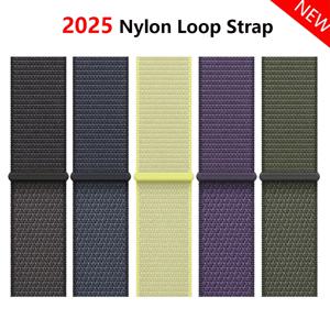 애플워치용 공식 나일론 루프 밴드 42mm 46mm 44mm 40mm 41mm 45mm 49mm 브레이슬릿 iWatch 시리즈 10 9 8 7 6 5 SE3 울트라 3 2