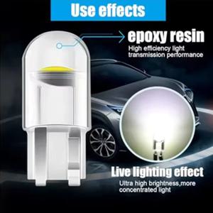 T10 W5W LED 자동차 Canbus 유리 COB 6000k 독서 돔 램프 마커 웨지 번호판 전구 168 194 192 DC 12V 흰색 파란색 빨간색