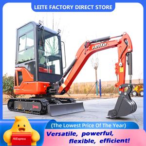 핫세일 1.6톤 미니 굴삭기 (쿠보타 엔진 옵션) 소형 굴삭기 1톤 2톤 정원용 굴삭기 맞춤 제작