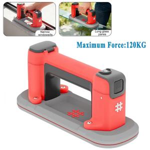 24x9cm 미니 전기 흡착컵 120kg LED 디스플레이 진공 리프터 (화강암 타일 유리 좁은 스트립 건축 자재용)