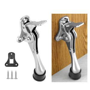 헤비 듀티 아연 합금 도어 스토퍼 간편 설치 조절 가능한 발로 작동하는 도어 스토퍼 내구성 있는 아연 합금