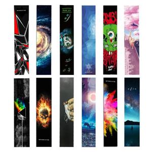 보호 댄스 롱 보드 그립 테이프 롱 보드 그립 테이프 스케이트 보드 그립 테이프 미끄럼 방지 사포 다채로운 그래픽 데크 122cm