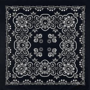 70CM 오버사이즈 힙합 아메바 캐슈 코튼 스퀘어 반다나 스카프 헤어밴드 블랙 페이즐리 남성/소년/소녀용 선물