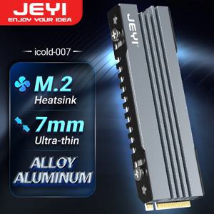 JEYI M.2 SSD 방열판, NVME NGFF 냉각 알루미늄 쿨러 라디에이터, PC/PS5 PCIE 2280 ssd icold-007 용 열 실리콘 패드 포함