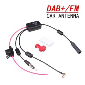 DAB + FM + 자동차 스테레오 안테나 공중 분배기 케이블 어댑터 12V 라디오 신호 증폭기 안테나 신호 부스터 FM/AM 자동차 액세서리